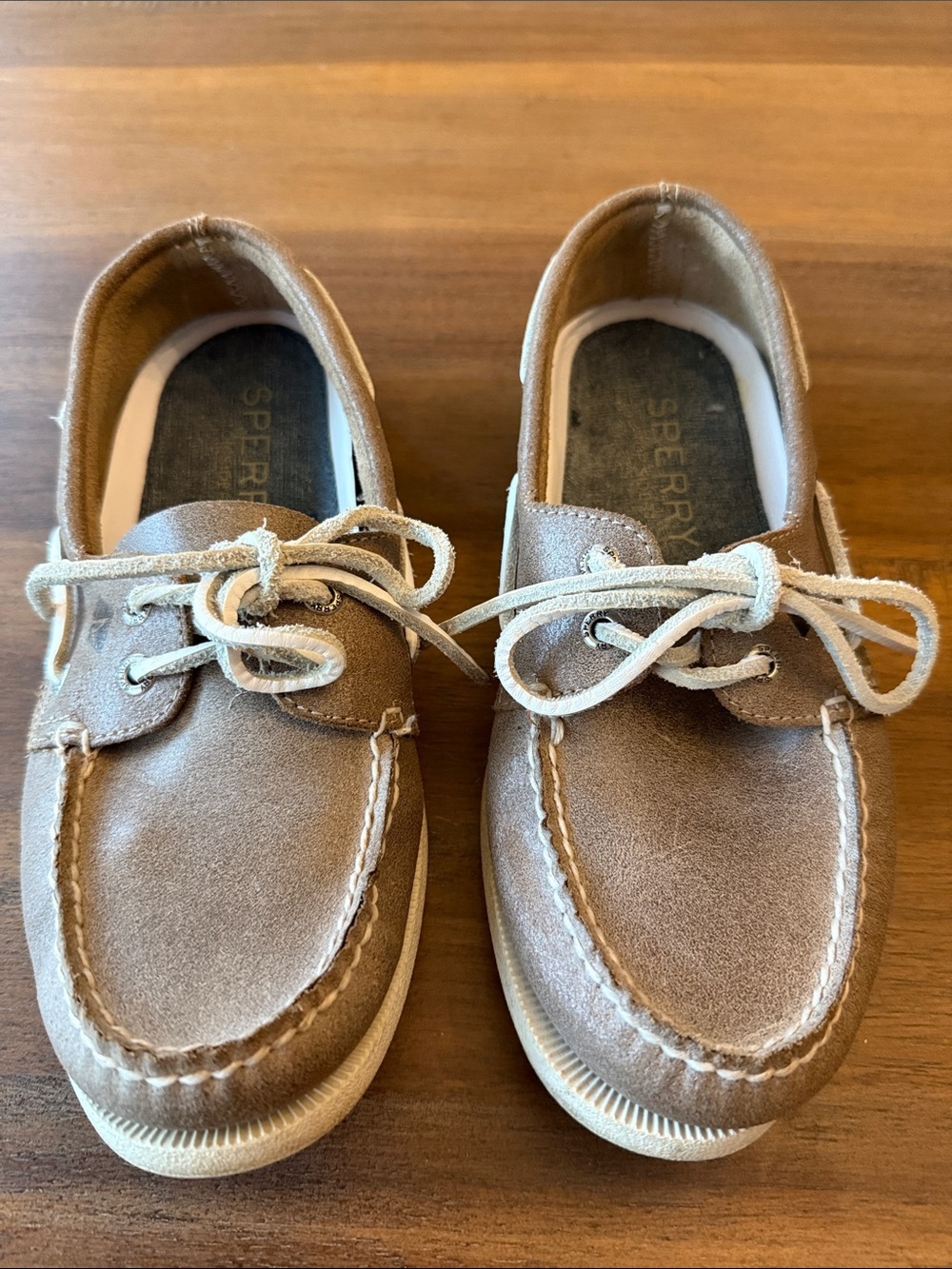 Sperry Men’s Tan Suede Moccasin Boat Shoes -7.5